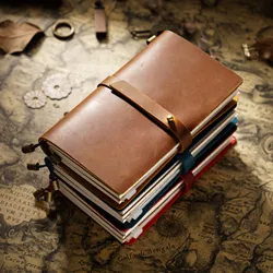 Genuine Leather Traveler's Notebook TN03 Travel Diary Journal Vintage Handmade Cowhide Gift planner Free Lettering Embosse