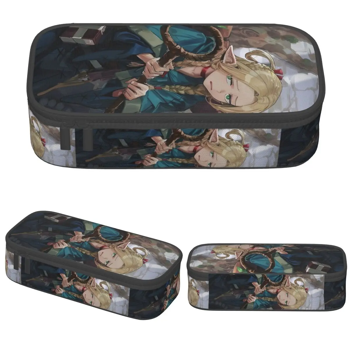 

Delicious Marcille Anime Pencil Case Delicious In Dungeon Pen Holder Makeup Bags Student Students School Gifts Pencilcases