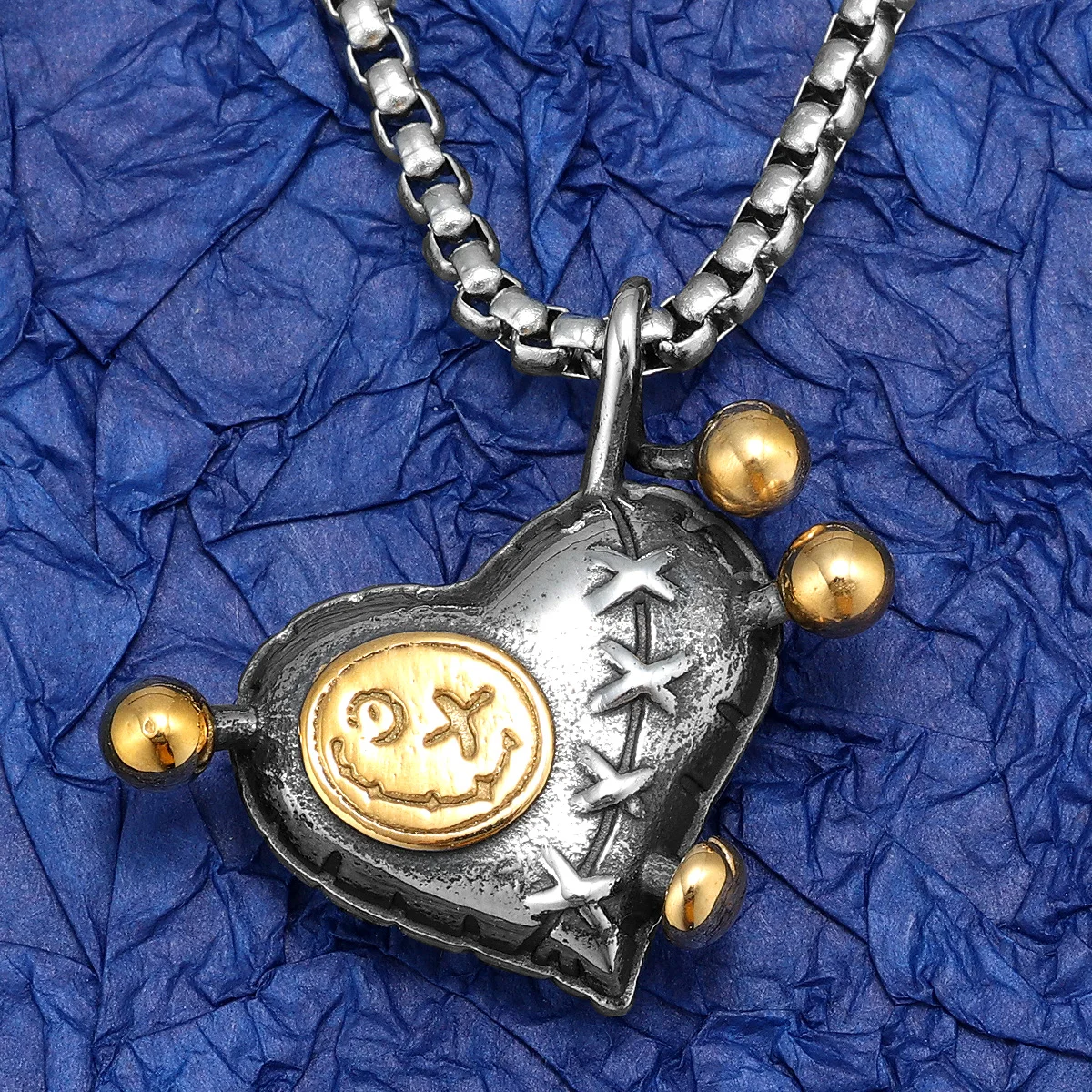 

Gothic Heart Stainless Steel Man Necklaces Pendant Chain Punk For Women New In Fashion Jewelry Gifts Wholesale Dropshiping