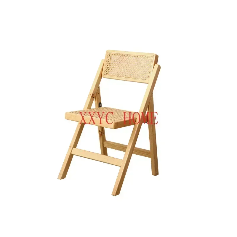 Wuli Solid Wood Folding Chair Home Back  Solid Wood Dining  Office Computer  Stool New Hot Sale 2024 DropShipping