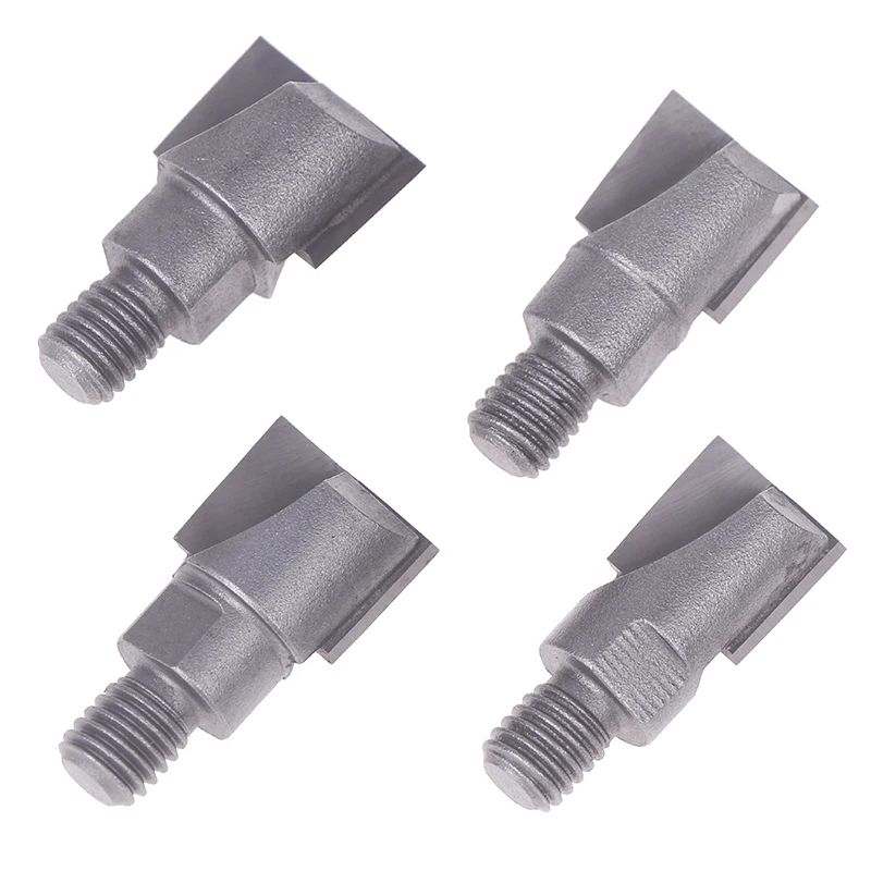 10mm Shank Wooden Door Lock Slotting Cutter 16.5-22mm Tungsten Steel Woodworking Milling Cutter Tools Screw Thread