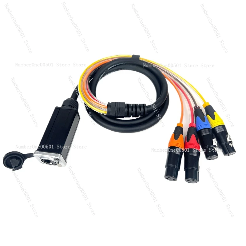 Lighting Console Network Expander RJ45 Network Cable One Point Four To Kanon Male and Female MA2 Network Signal Converter