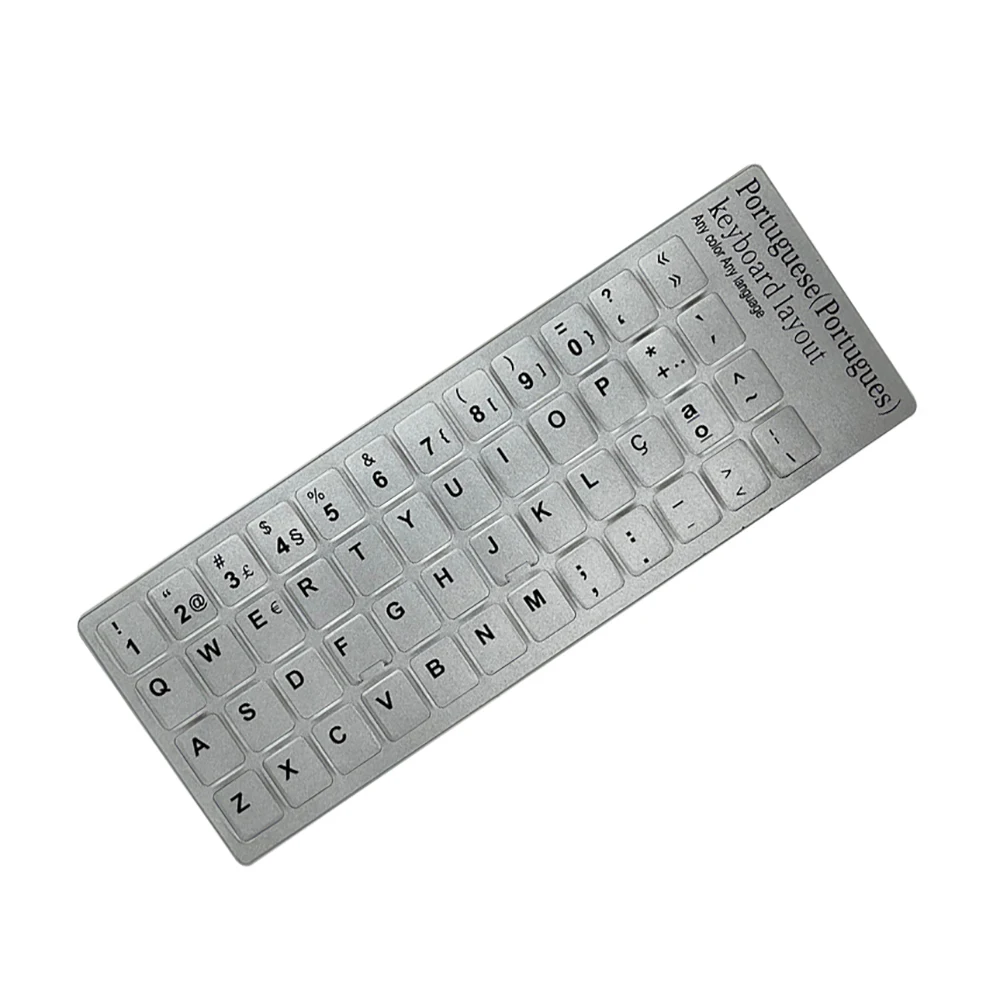 Portuguese Keyboard Stickers Letter Alphabet Layout Autocolantes de Teclado em Português