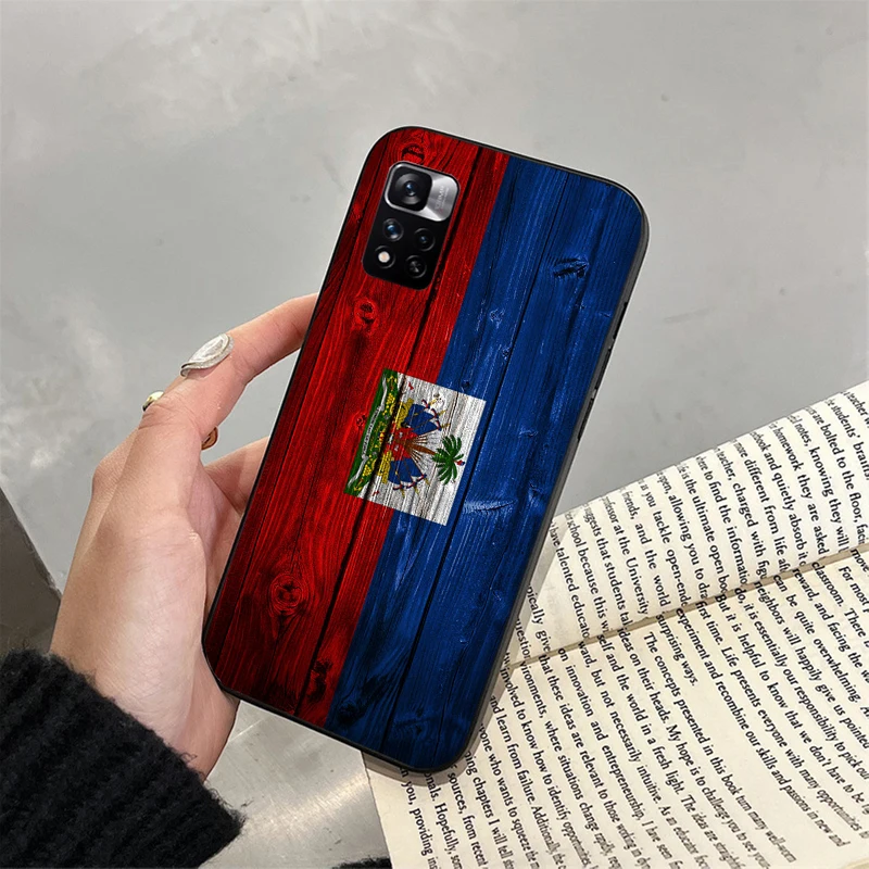 Etui na telefon z flagą Haiti dla Xiaomi Redmi note 13 12 Pro 11S 11 10 Pro 10S 12S Redmi 10 13C 9C Funda