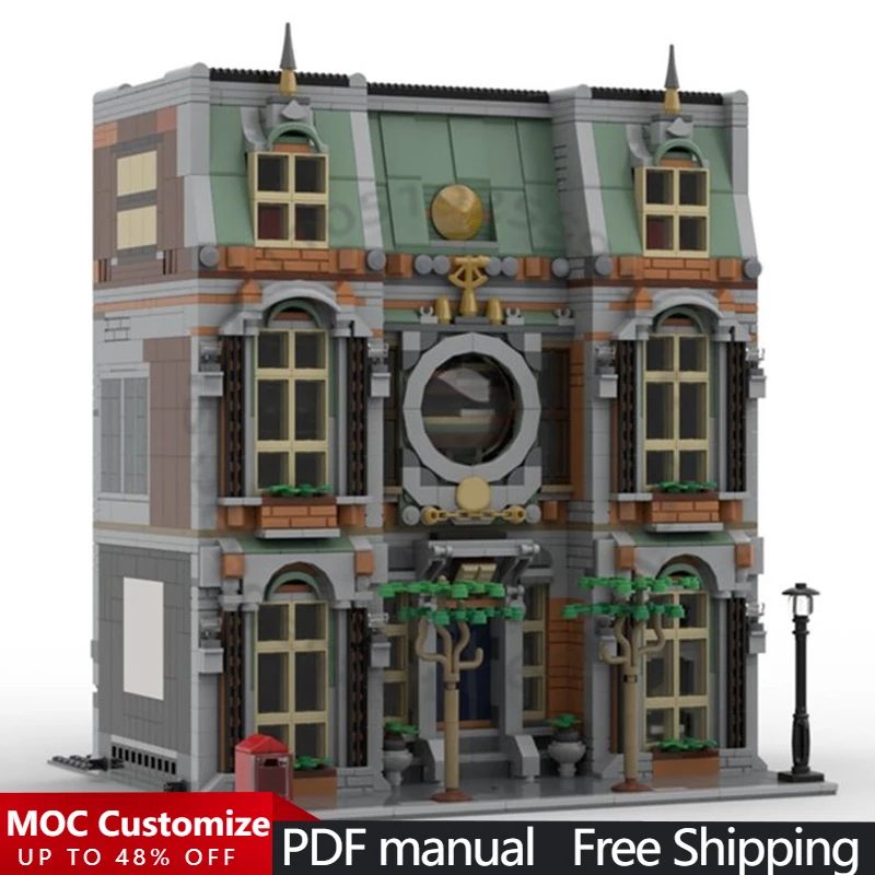 

Модульный конструктор «Библиотека в центре города» (2503 детали) - Альтернативный дизайн набора 76218 MOC, модульные кирпичики для самостоятельной сборки, игрушка, подарок на Рождество