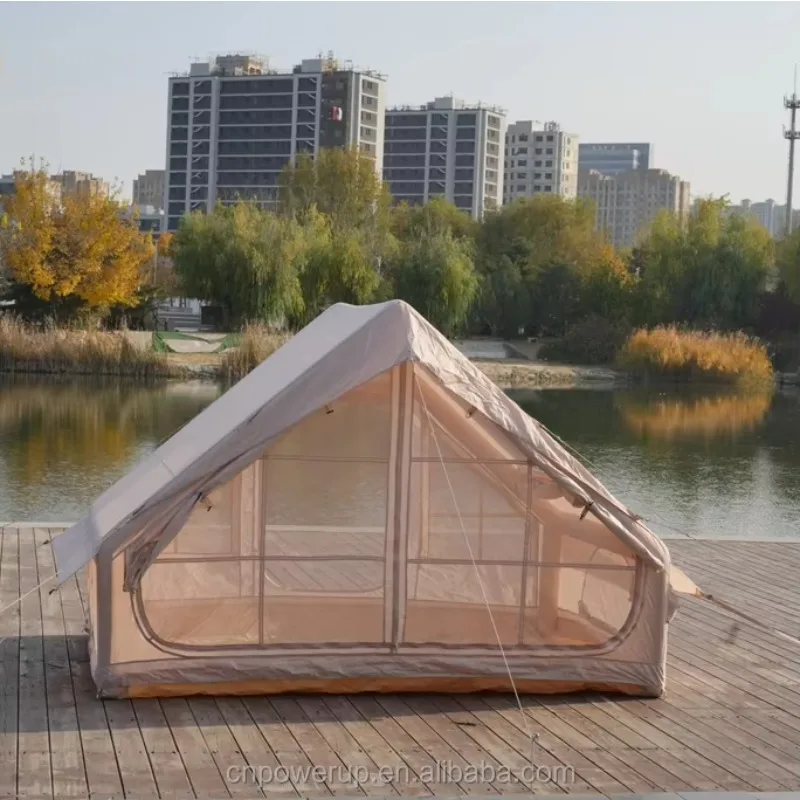 

XMSJ Luxurious Portable Elegant Four-Season Inflatable Tent One Bedroom Quick Automatic Opening 3-4 Person Outdoor Exploration H