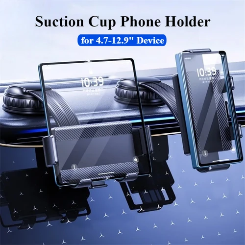 Imagen 2 del producto Soporte de teléfono con ventosa para coche Hipacool para Z Fold 7 6, soporte para teléfono, soporte para teléfono para tablero para 4,7-12,9 "", iPhone 17 Pro Max Samsung