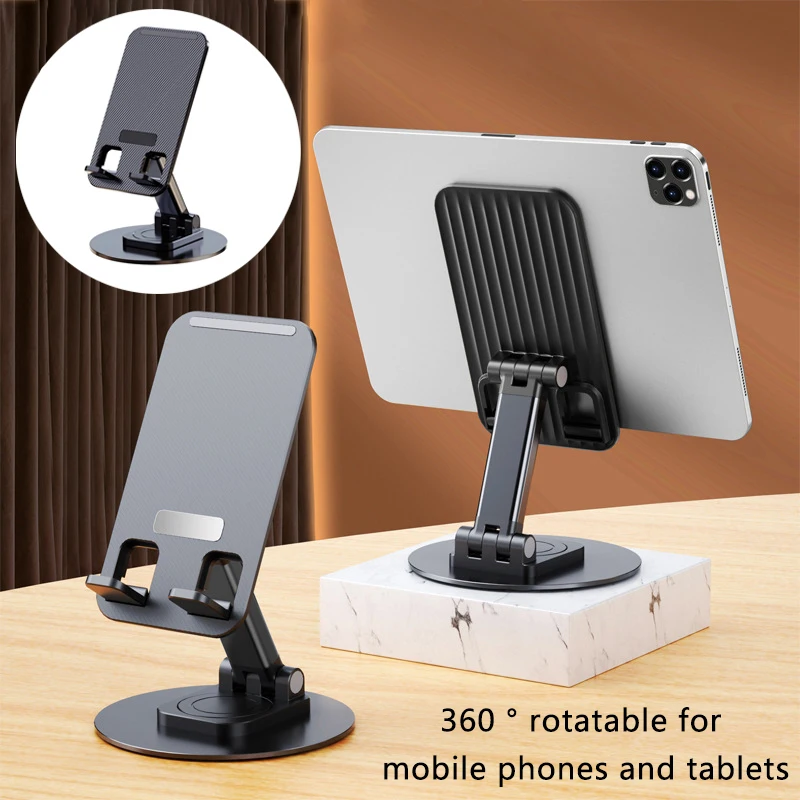 Universal All Aluminum Alloy Portable Tablet Holder For IPad IPhone Holder Tablet Mobile Phone Stand Mount Adjustable Flexible