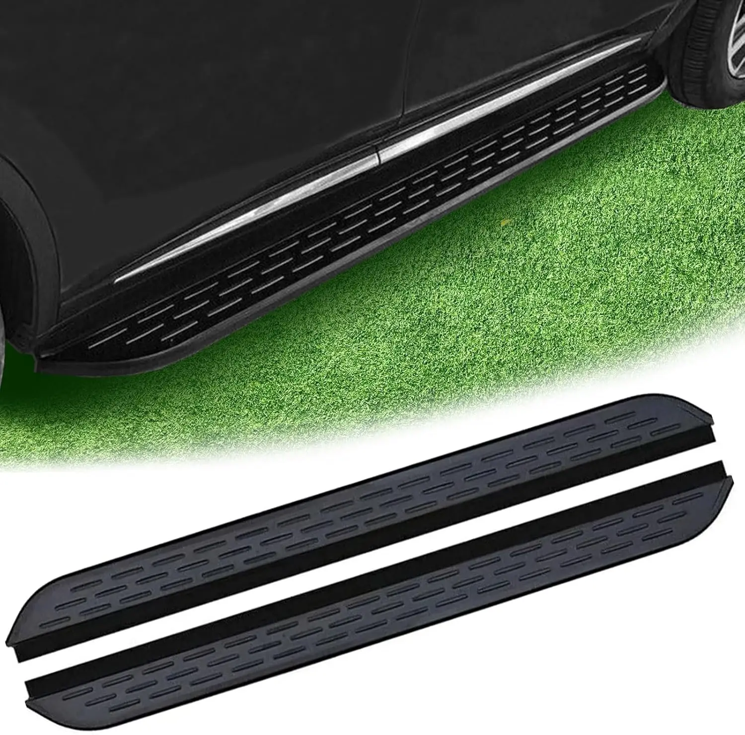 

2Pcs Running Boards Compatible with KIA Carnival 2025 2026 Aluminium Side Steps Nerf Bars Pedal Protector with Brackets