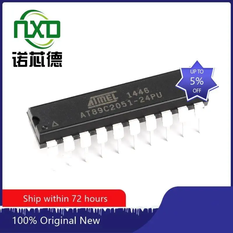 

10PCS/LOT AT89C2051-24PU DIP20 new and original integrated circuit IC chip component electronics professional BOM matching