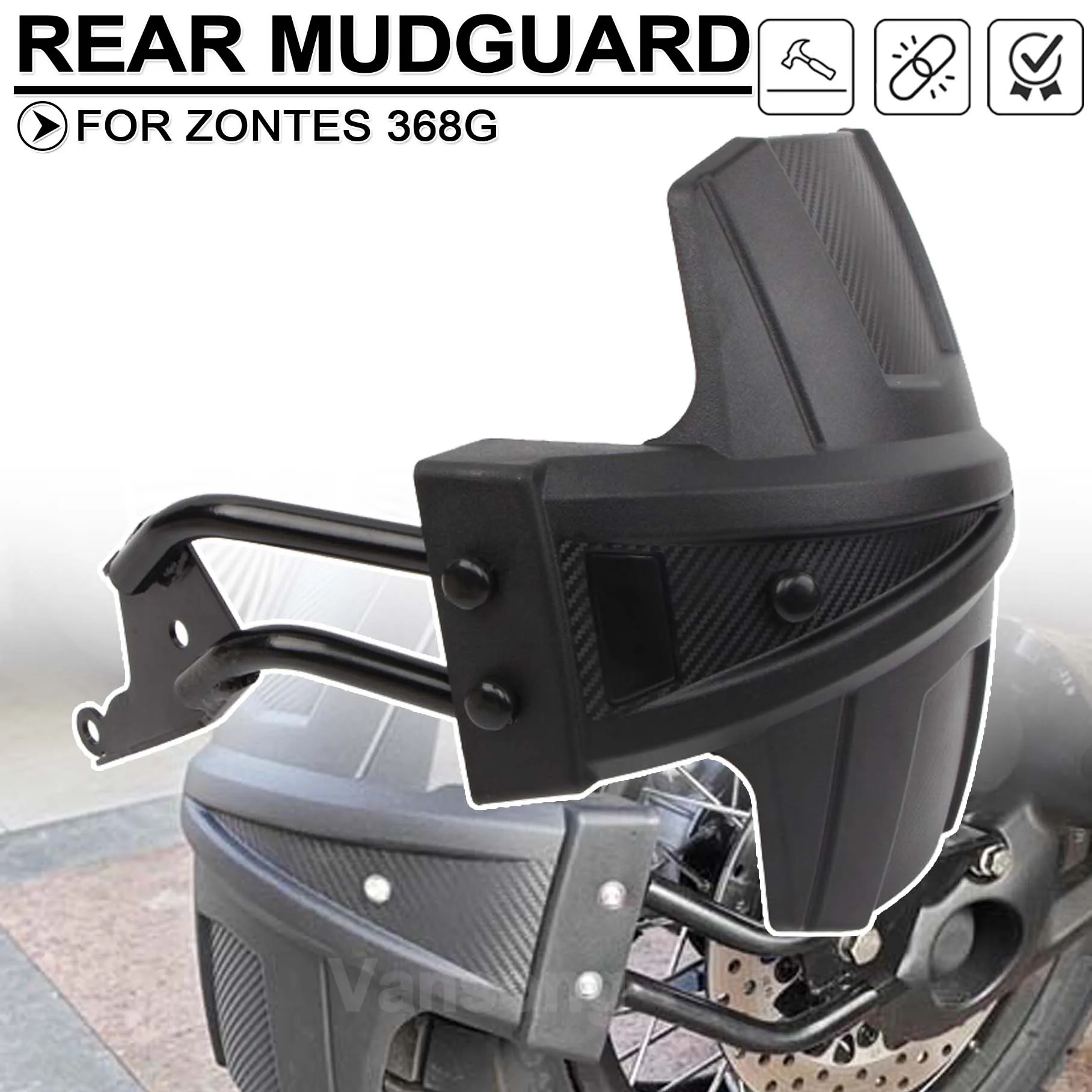 

Motorcycle Rear Fender Mudguard For ZONTES 368G G 368 G G368 2024 2025 Wheel Hugger Splash Mud Guard Cover Protector Sand Shield