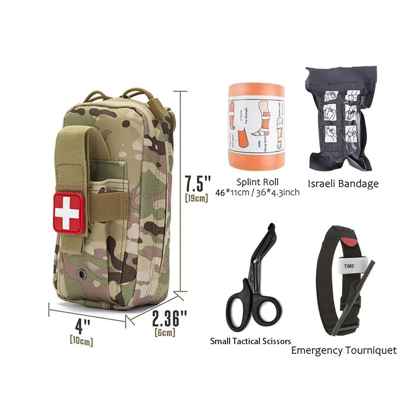 Tactical Molle Medical EDC emergency kit EMT emergency bandage tourniquet scissors IFAK emergency kit lifesaving kit