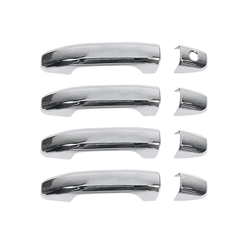 

Outer Door Handle Covers Decorative For Chevy Silverado GMC Sierra 2014-2020 ,ABS Silver