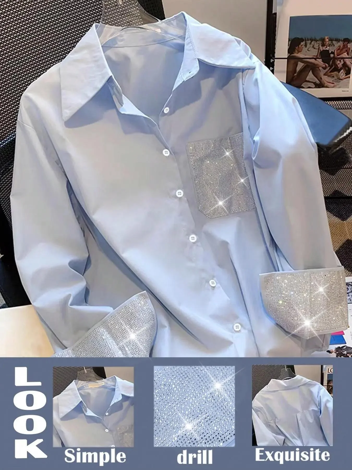 

Women's Casual Shirt, Stylish Ladies Top for Daily Wear & Office Use, Comfortable Fit Design, Perfect for Spring & Fall Seasons