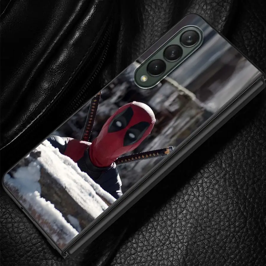 Marvel Deadpool Wolverine Cool Cover Phone Case for Samsung Galaxy ZFold6 Z Fold 4 5G ZFold5 Z Fold4 Fold Shockproof Hard PC