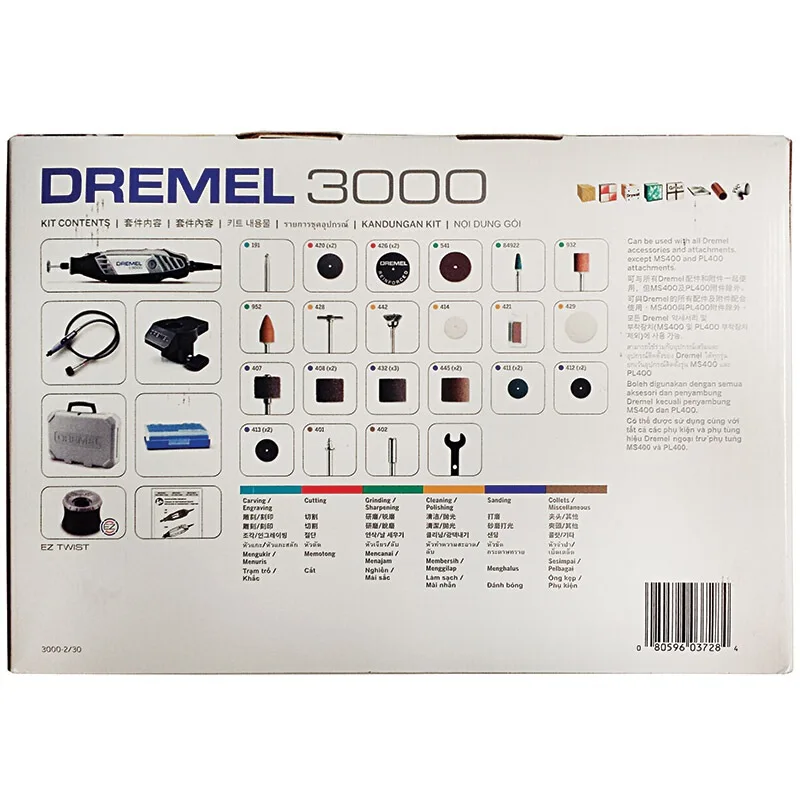 Dremel 3000 Electric Mini Grinder With Professional Accessory Kit Rotary Sander Multi Power Tool for Metal Cutting Wood Carving