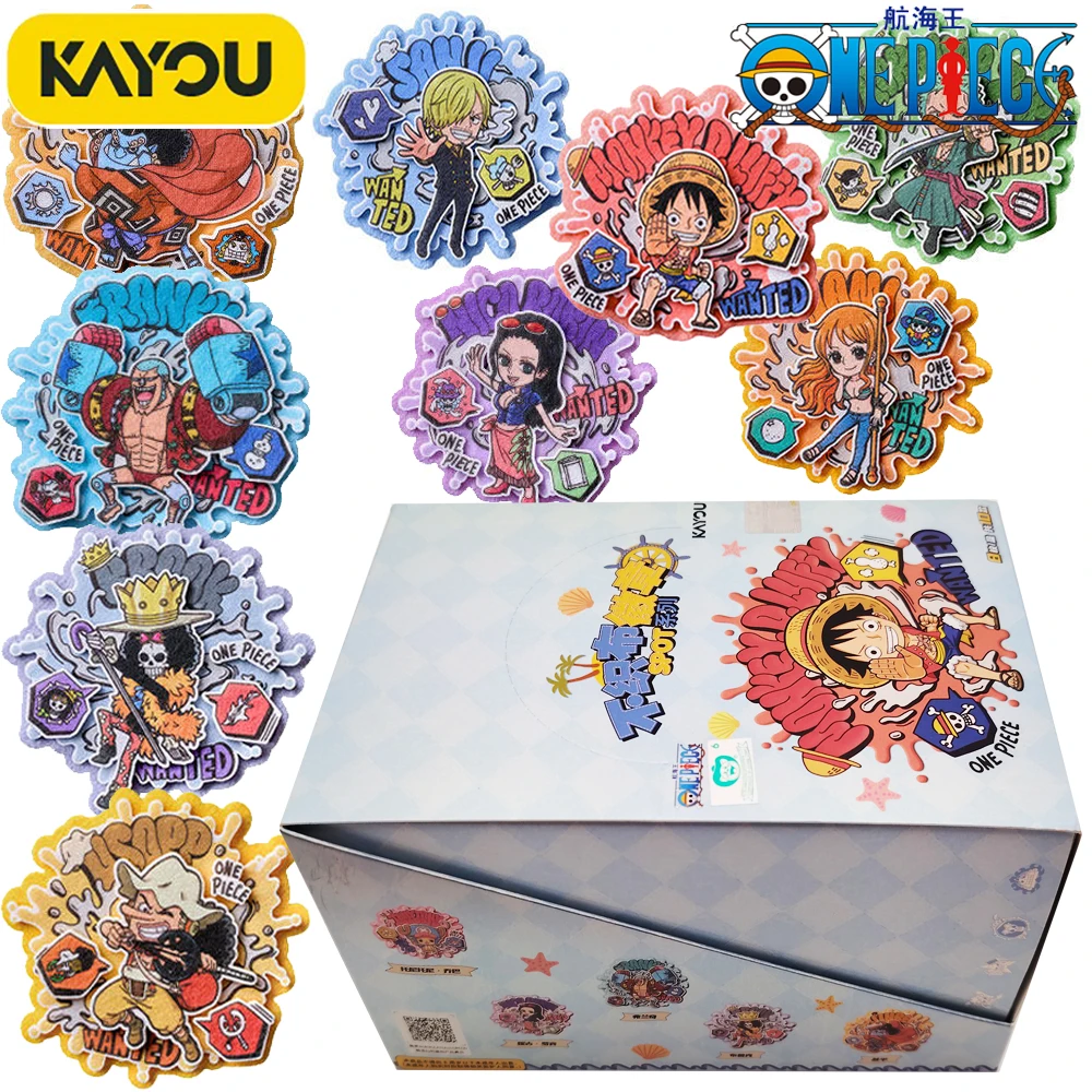 

Kayou Genuine One Piece Anime Non-woven Fabric Badge Lufft Sanji Robin Character Exclusive Cartoon Colorful Pendant Fans Gifts