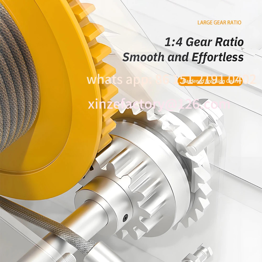 Customizable Hand Winch Boat Trailer Winch Two-Way Self-locking Operated Manual Hand Crank Winch Small Hoist