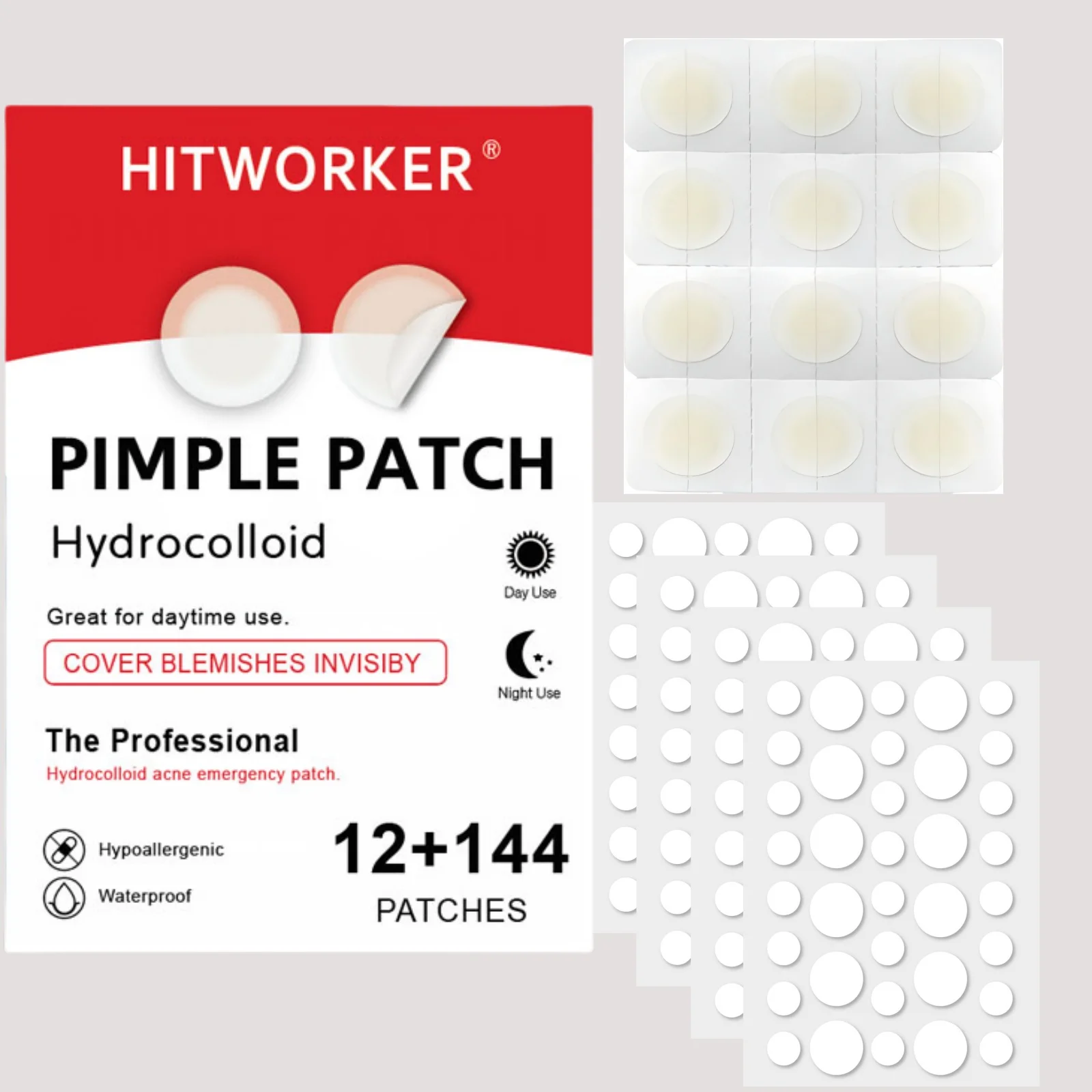 156pcs Salicylic Acid Acne Patches for Efficient Pimple Removal Professional Skin Care for Clearer Skin