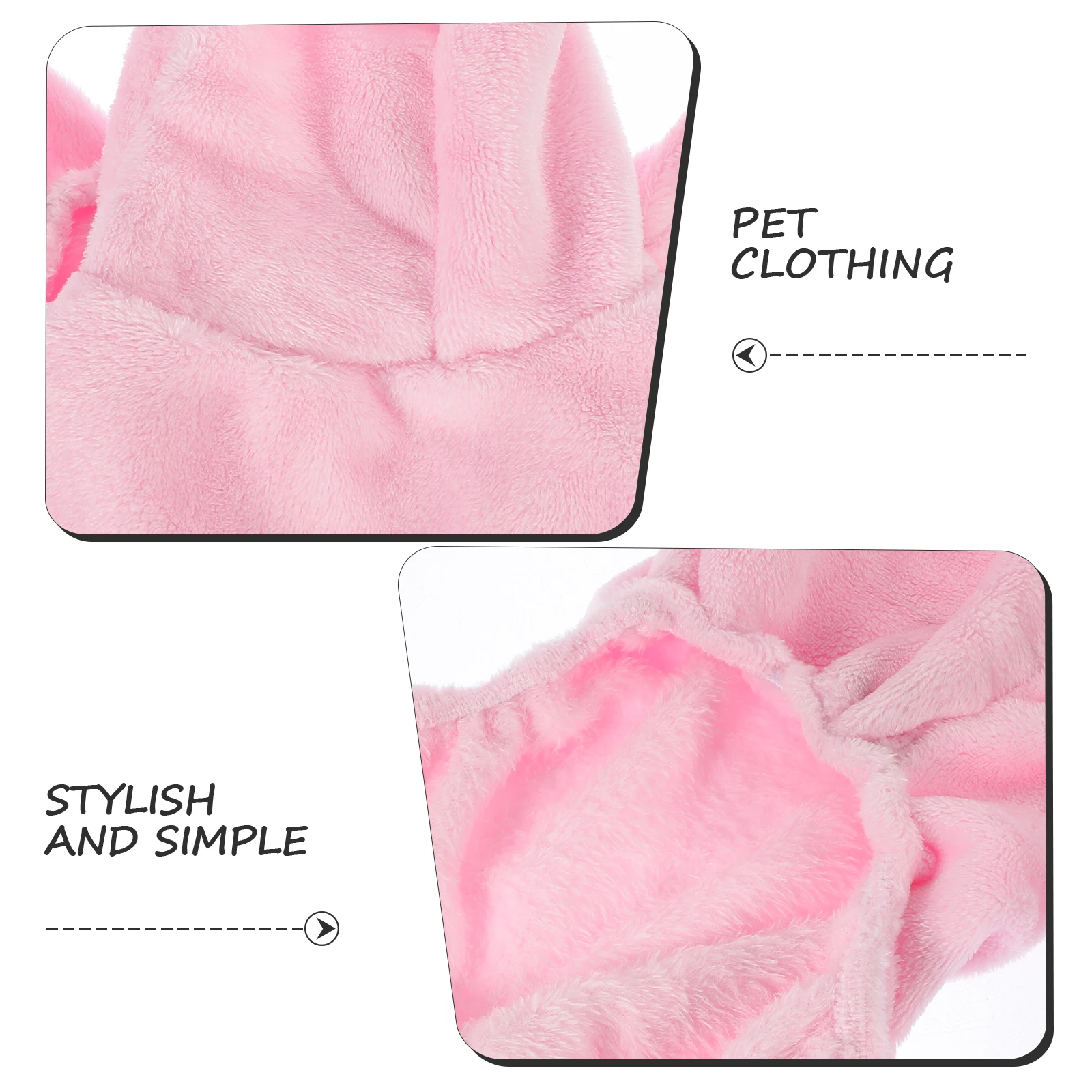 

Stylish Ear Dog Coat for Small Dogs Cats Comfortable Easy Wear Pet Clothes Party Costume Outdoor Walking Jogging