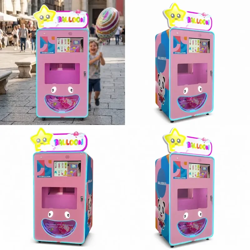 for Balloon Vending Machine Metal Construction Elegant Self Service Helium Dispenser Featuring Digital Payment in the square