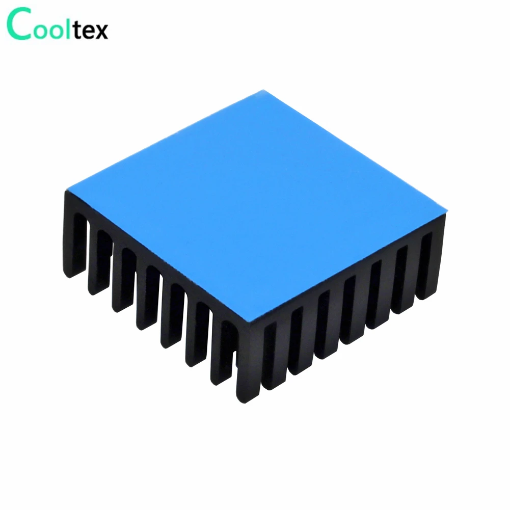 10pcs 25x25x10mm Aluminum Heatsink Radiator Cooling COOLER Heat sink for Electronic Chip IC MOS With Thermal Conductive Tape