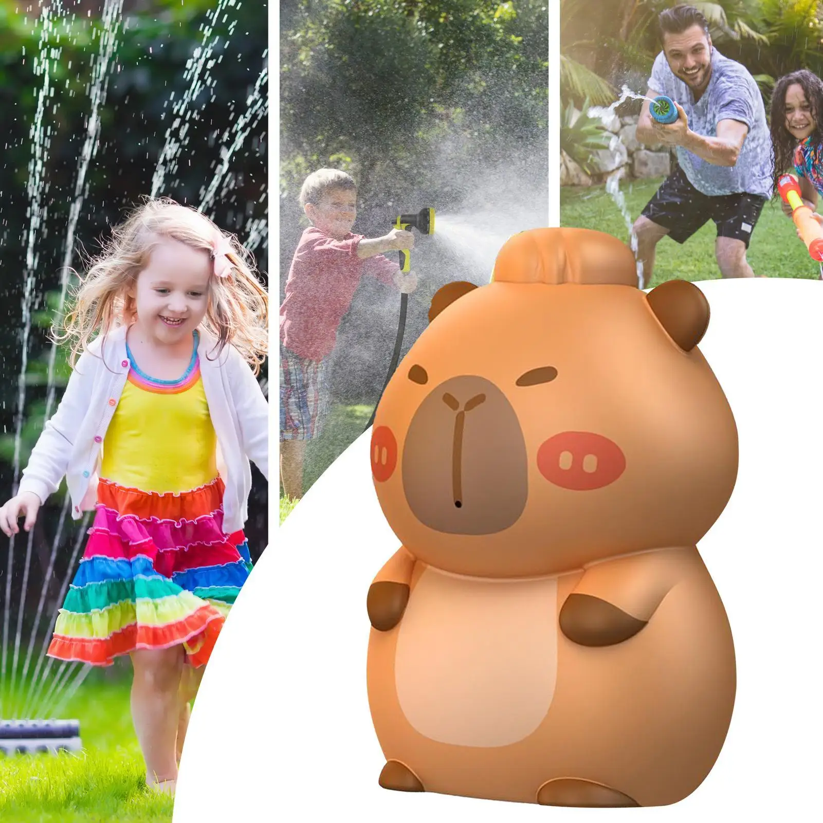 สระว่ายน้ํา Squirt ของเล่นเล่นกลางแจ้ง Squirter ของเล่น Interactive ตลก Capybara รูปร่างเกมชายหาดสําหรับ Backyard ว่ายน้ําปิกนิกเด็ก Camping