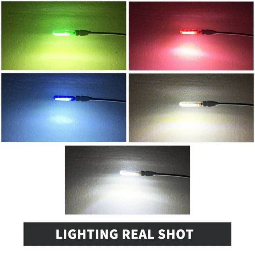 HHLZYH Mini LED Night Light Night Light USB Plug Lamp Power Bank Charging USB Book Lights Small Round Reading Eye Protection