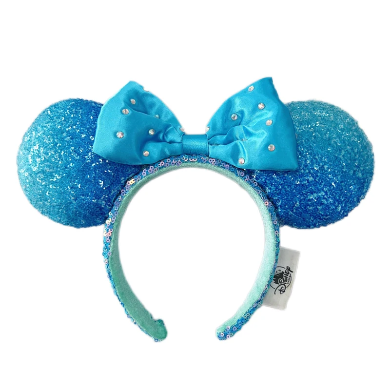 2024 Disney Minnie Ohren Stirnband Krone Bögen July Mickey Haarband Halloween Cosplay Plüsch Geschenk Plüsch Puppe Mädchen Party Haarband