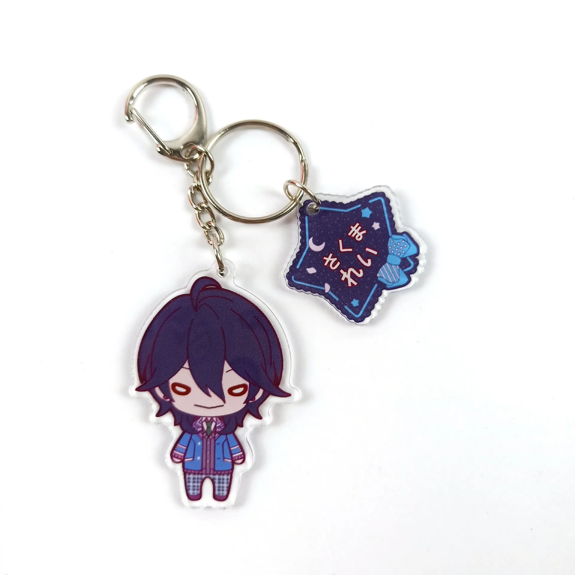 Anime Ensemble Stars Figure Keychain Hakaze Kaoru Cosplay Acrylic Keychain Jewelry Accessory Friend Gift