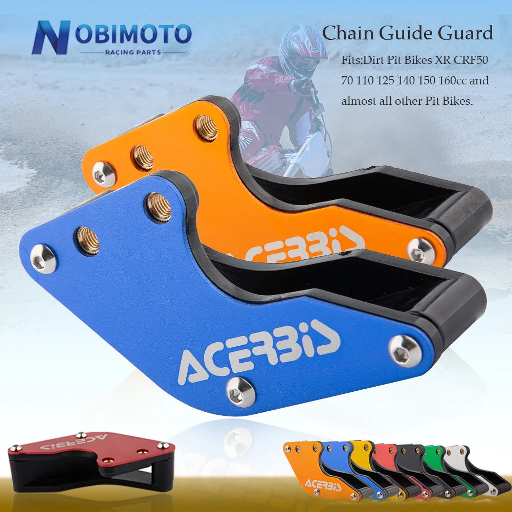 Motorcycle CNC Chain Guide Guard Plastic Sprocket For KTM Honda SUZUKI KAWASAKI Irbis BSE KAYO Universal Dirt Pit Bike