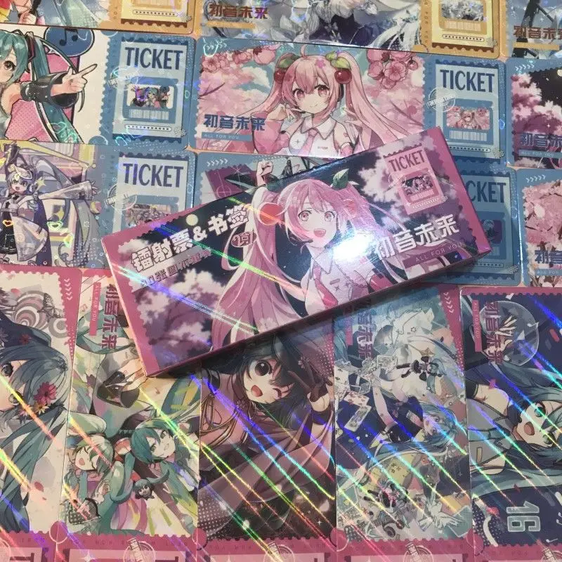 40Pcs/Lot 9# 2D animation peripheral laser ticket bookmark character collection card postcard