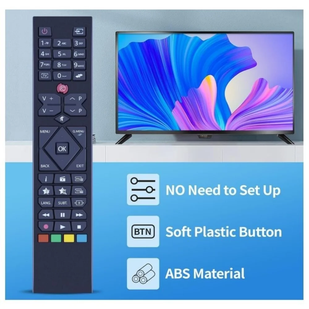 

New RCA48105 Remote Control For Hitachi JVC 42HYC42 43HB6J02U LT-28HD48U