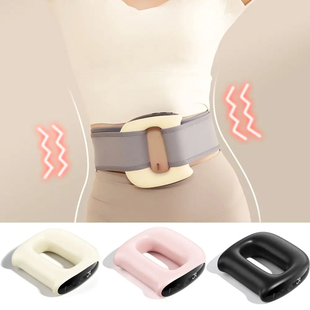 Deep Tissue Vibration Fascia Ring Adjustable Speed 5 Modes Handheld Body Massager Heating Slimming Muscle Massage Device