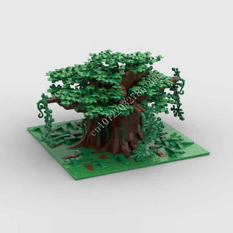 Big Tree Modular MOC Blocos de Construção, Street View Modelo, Arquitetura Criativa, DIY Assembleia Educação, Brinquedos Presentes, 1183 PCs