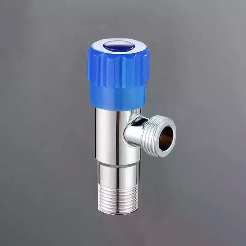 4 Points Faucet Inlet Valve Triangle Valve Heater Water Stop Valve Bathroom Toilet Washing Machine Universal Switch
