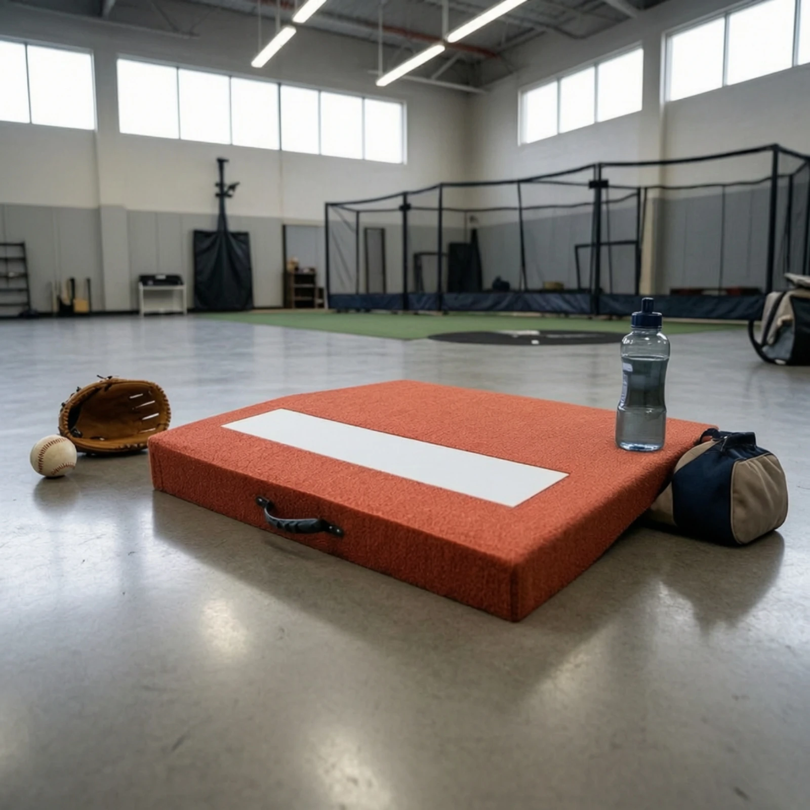 Portable Pitching Mound Realistic Baseball Pitching Mound Sports Equipment Lifelike Moisture-Protected for, Backyard