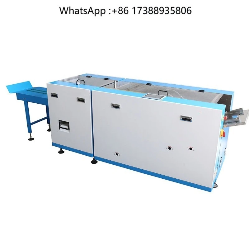 Saddle Stitcher Machine with Front Edge Trimming Automatic Comic Booklets Maker for Offset Printing Factory MW-490F