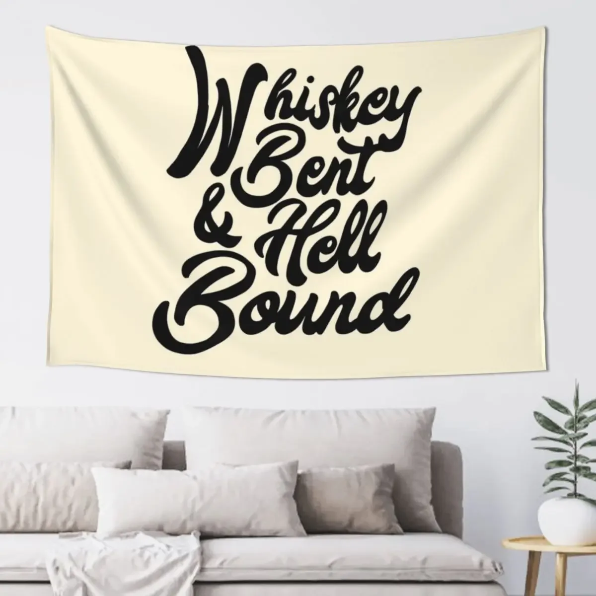 Whiskey Bent and Hell Bound (2) Tapestry House Decorations Home Decorating Tapestry