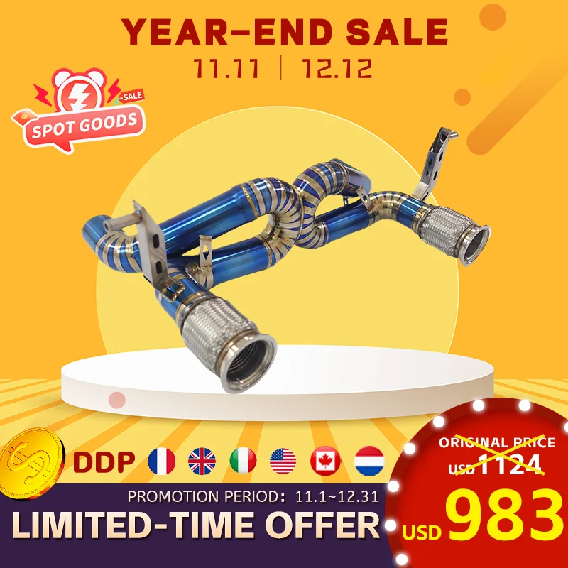 

[11.11 Sale] Ti Cat-Back Exhaust for Lamborghini Huracan EVO, Valvetless Design, Aggressive Sound, Massive Weight Reduction