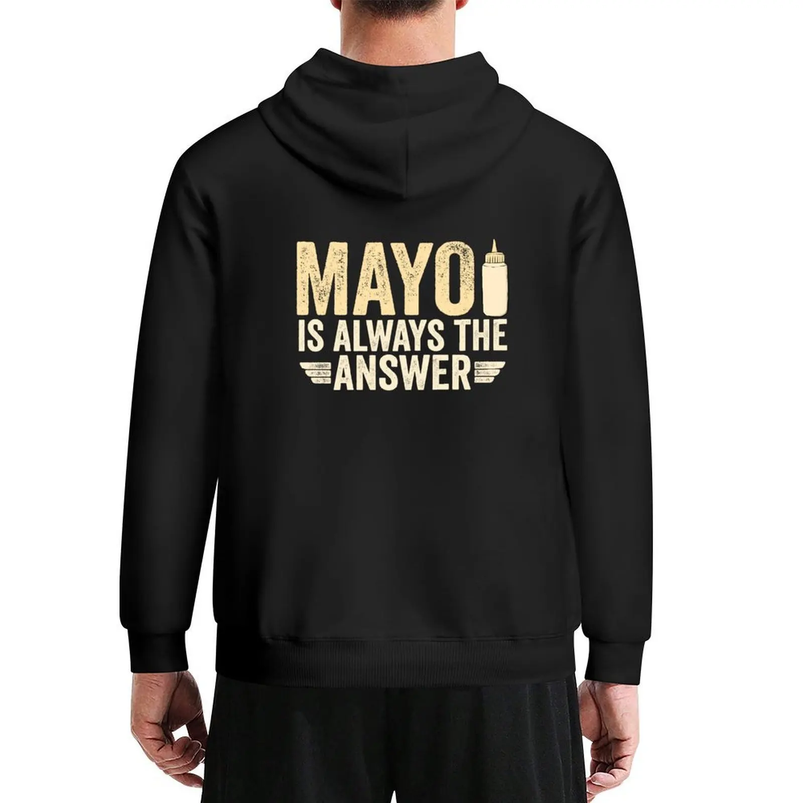 Mayo Is Always The Answer-Sudadera con capucha divertida de mayonesa, ropa coreana, camisa con capucha, ropa para hombre, sudaderas con capucha para hombre