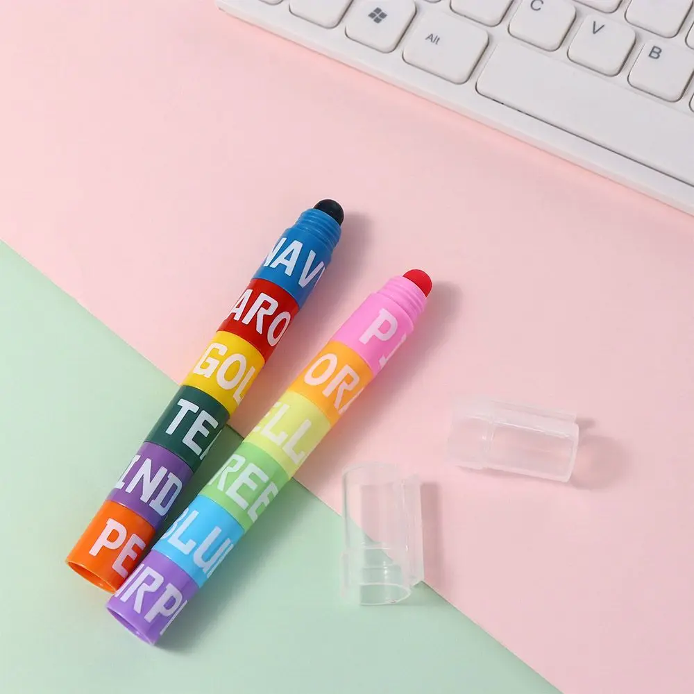 Student Crayon School Office Supplies Graffiti Highlighter Marker Pen Painting Pens Solid Fluorescent Pen Color pen