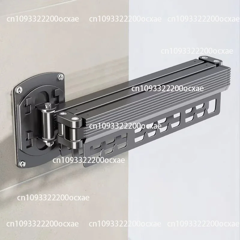 Outdoor Folding Clothes Drying Rack, Concealed and Extendable Clothes Drying Pole for Balconies, Household Clothes Hanger