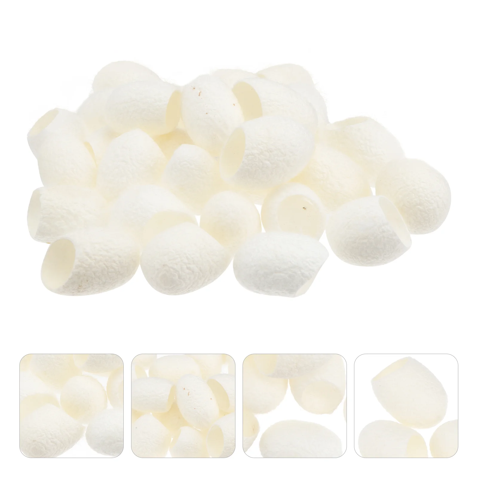 

100pcs Natural Organic Facial Cleaning Silkworm Balls for Skin Care Whitening Exfoliator Blackheads Remove