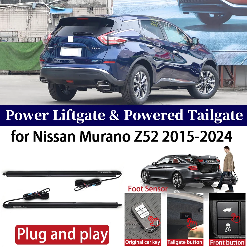 

ZhuCamX for Nissan Murano Z52 2015-2024 Car Power Liftgate Automatic One-Click Powered Tailgate Strut opener Plug and paly