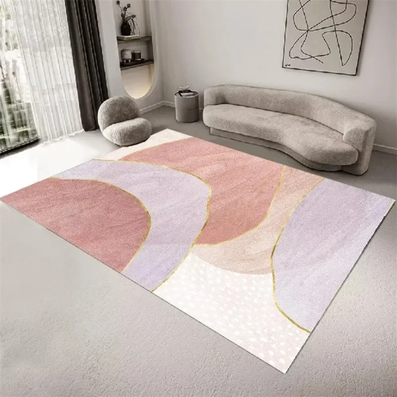 Simple Pink Balcony Bathroom Porch Entry Carpet Home Lounge Bedside Bay Window Carpets Light Luxury Living Room Decoration Rug