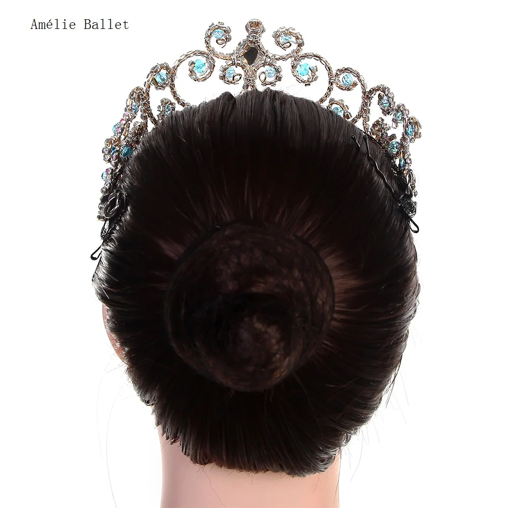 HB066  Free Shipping Adult Girl Hairwear with Blue Stones for Le Corsaire, La Esmeralda, Headwear Hair Accessories Headdress