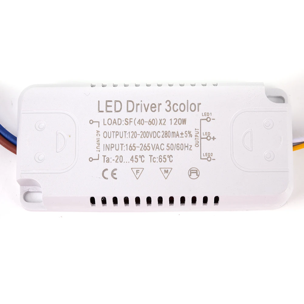 Imagem -04 - Adaptador de Cores Led Driver para Iluminação Led Transformador Não Isolado Ac165265v 8-24w 2040w 3050w 4060w 5070w