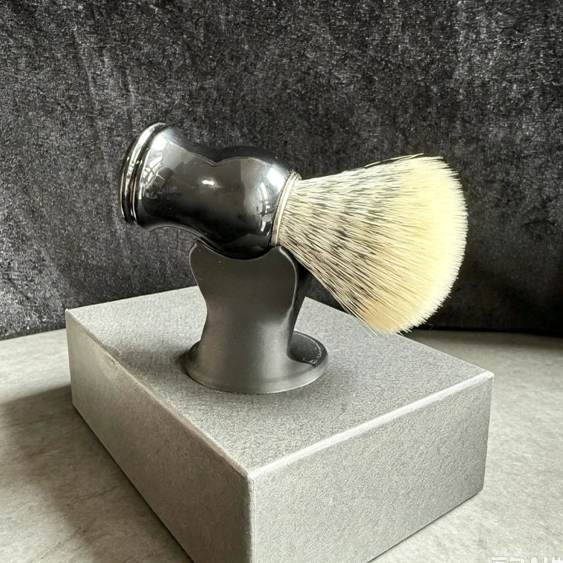 GDMG-Premium Shaving Brush with Black Handle & Soft Boar Bristles – Luxury Wet Shave Tool for Men