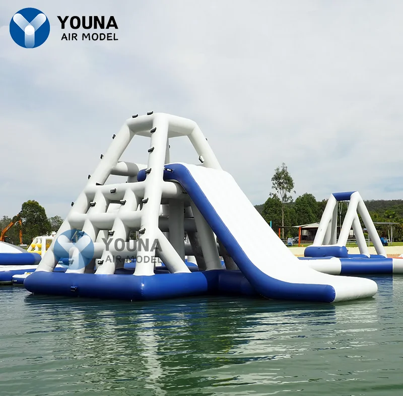 

Inflatable Lake/Sea Climbing Floating Water Tower With Slide